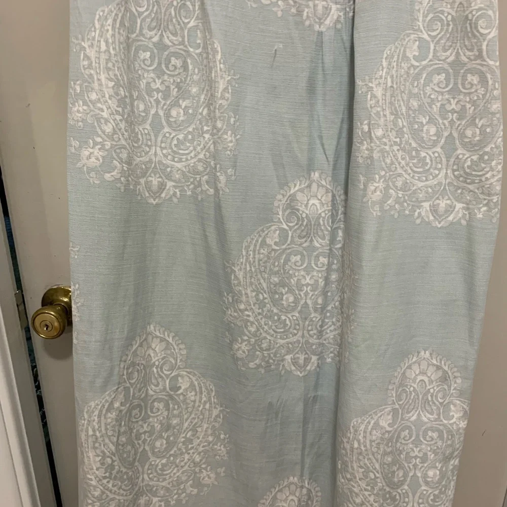 The Luxury Collection Blue and White Patterned Curtains